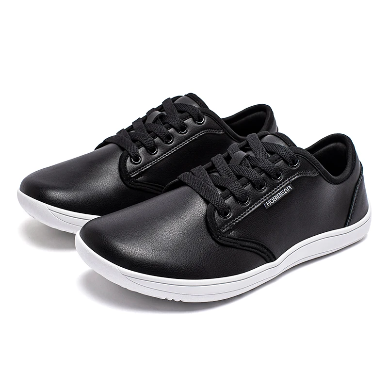 HOBIBEAR, zapatos anchas descalzos Unisex, zapatillas minimalistas de caída cero para hombres y mujeres, zapatos para caminar en el rastro de cuero Artificial