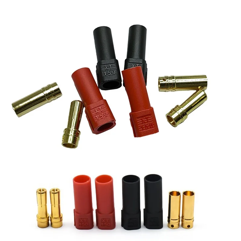 Adaptador de conector XT150 Original, enchufe macho hembra XT150, 120A, amperios de gran corriente de alta calificación para coche con batería LiPo RC, 3/5/6/10 pares