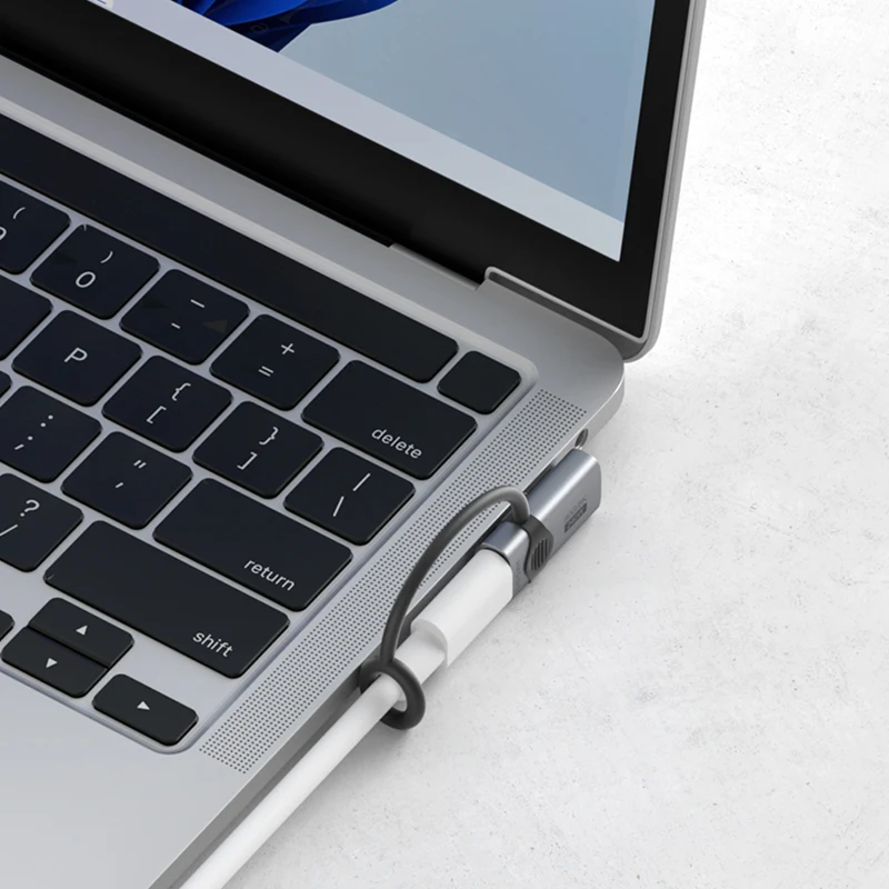 Hagibis-Adaptador USB C a C de 240W con cordón, convertidor de 80Gbps y 90 grados, adaptador USB4 de vídeo 8K para MacBook iPhone 17 Pro Tablet