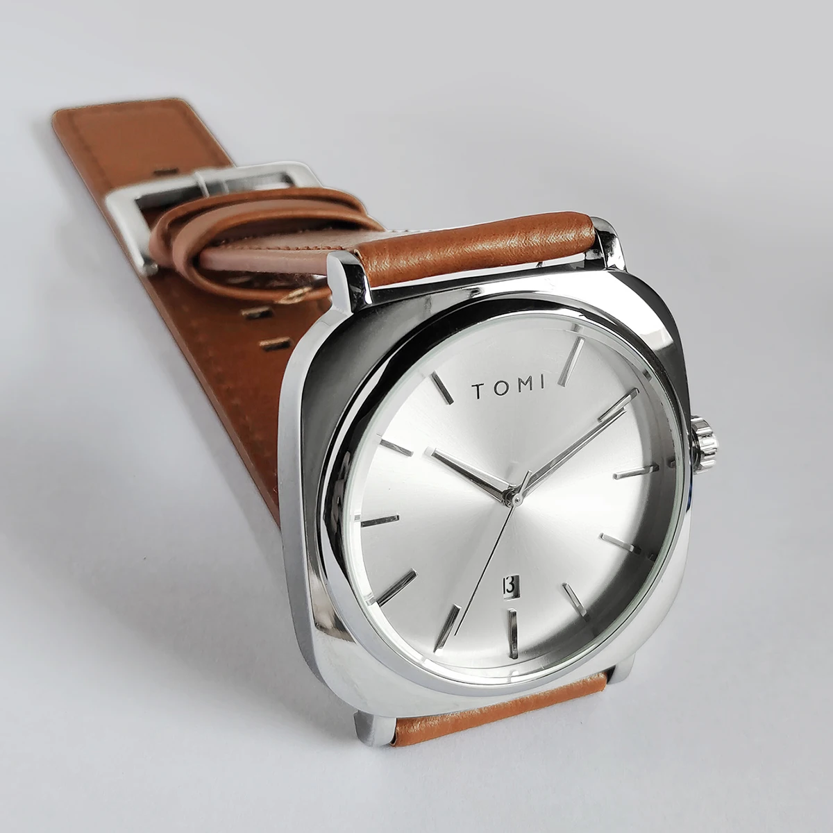 Reloj TOMI de diseño de negocios a la moda para hombre, reloj cuadrado con disco pequeño, diseño minimalista de alta calidad, reloj elegante para hombre, reloj de cuarzo