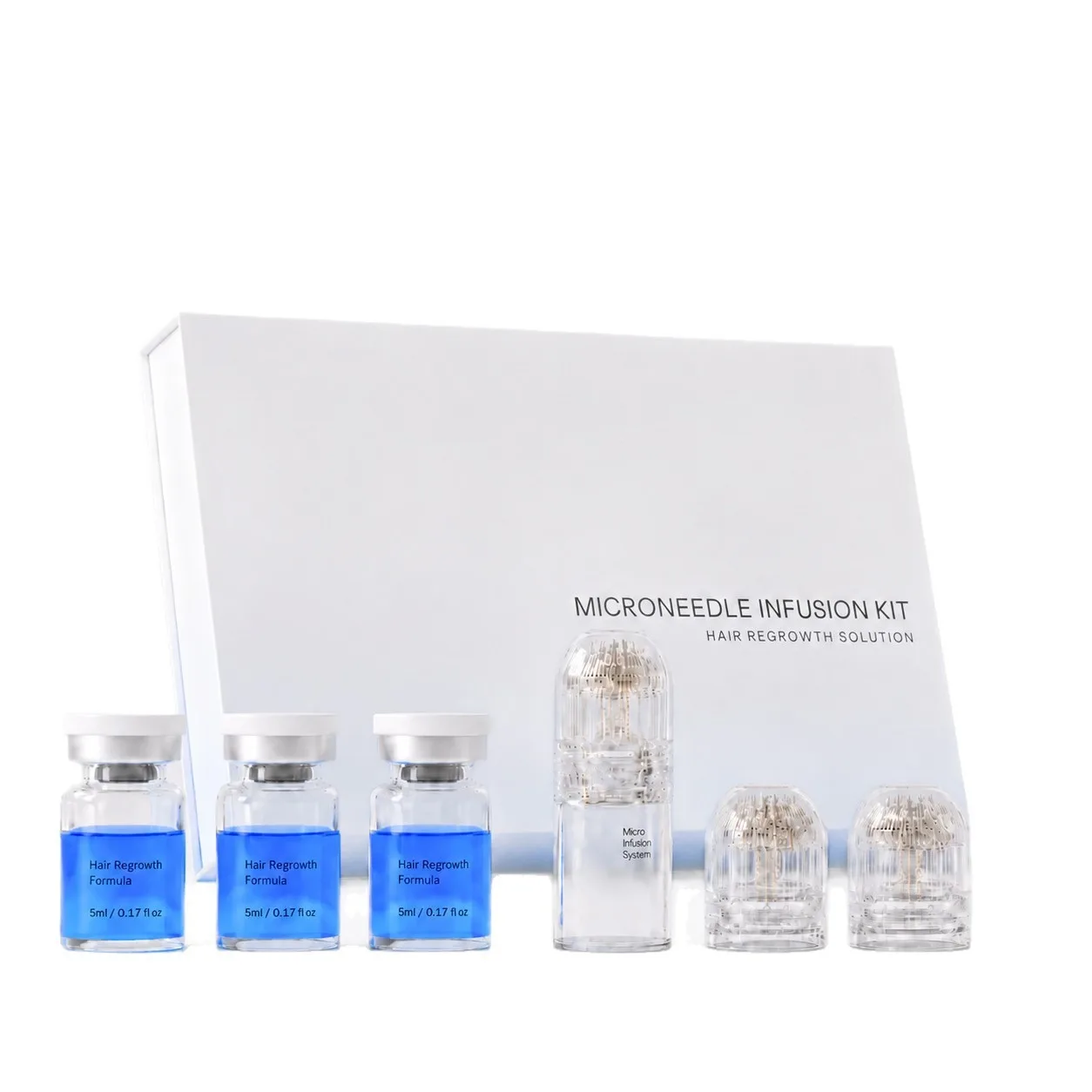 Suero de Crecimiento Capilar con Péptidos de Cobre GHK-Cu, Tratamiento Anticaída del Cabello con Microagujas para Hombres y Mujeres, Cuidado del Cuero Cabelludo