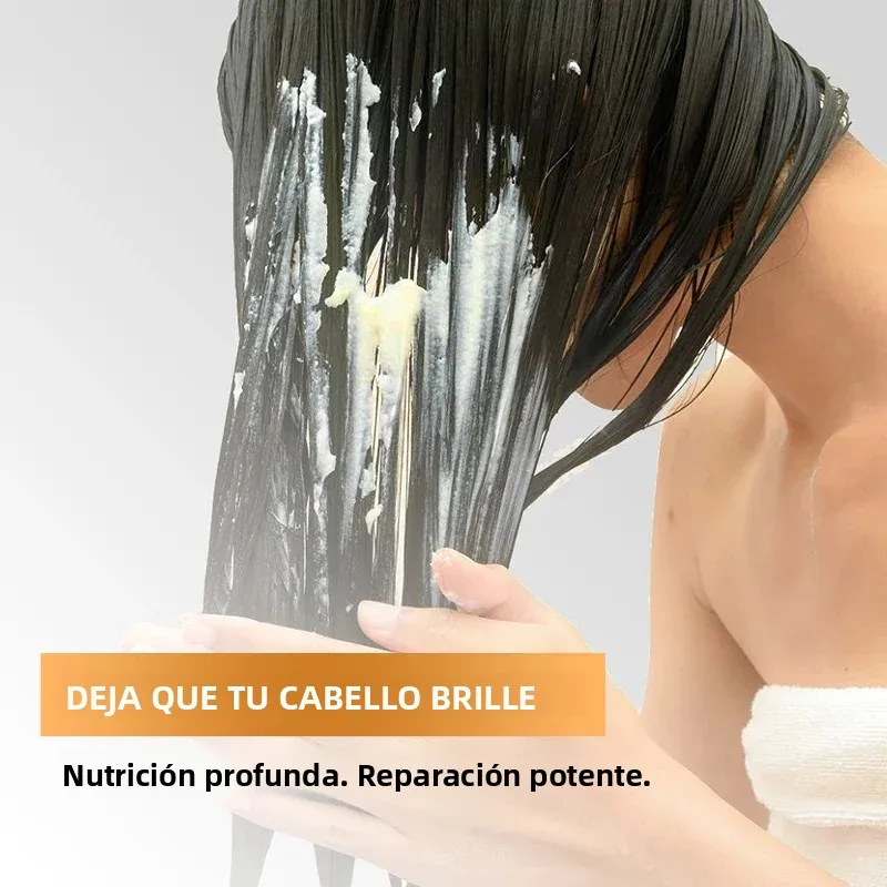 Mascarilla Capilar de Colágeno Karseell 500ml, Reparación Profunda, Acondicionador con Aceite de Argán, Esencia para Cabello Seco y Dañado