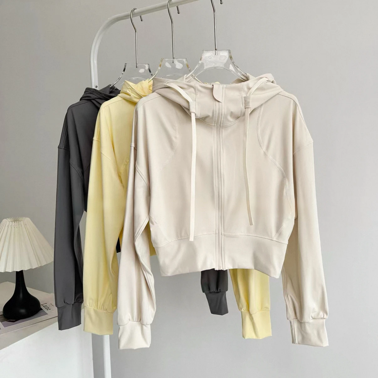 Chaqueta con capucha para correr para mujer, abrigo para ciclismo, Yoga, trotar, camisa, medias, deportes al aire libre, ropa de gimnasio, ropa deportiva para correr