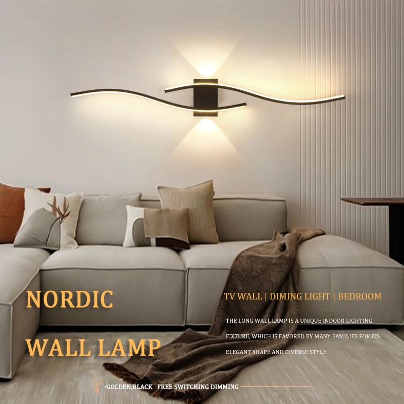 Lámpara de pared Simple moderna para cocina, luz LED de techo para sala de estar, decoración del hogar, pared de TV, dormitorio, iluminación para sala de estar
