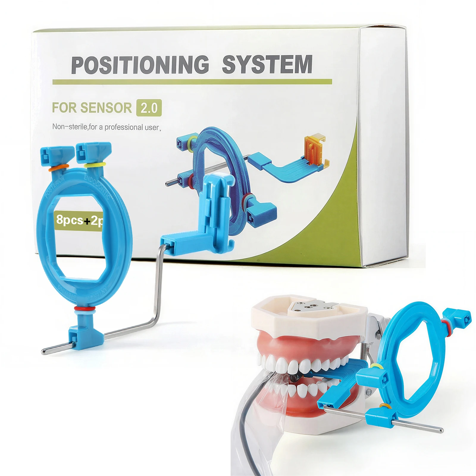 Posicionador de Rayos X Dental, Sensor de Rayos X Digital, Soporte para Película, Sistema de Posicionamiento Completo 2.0