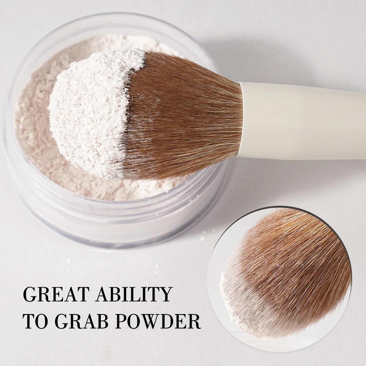 BEILI-Juego de brochas de maquillaje, 15 Uds., brocha de pelo sintético Beige, base, contorno, sombra de ojos, delineador de ojos, colorete, mezcla, resaltador