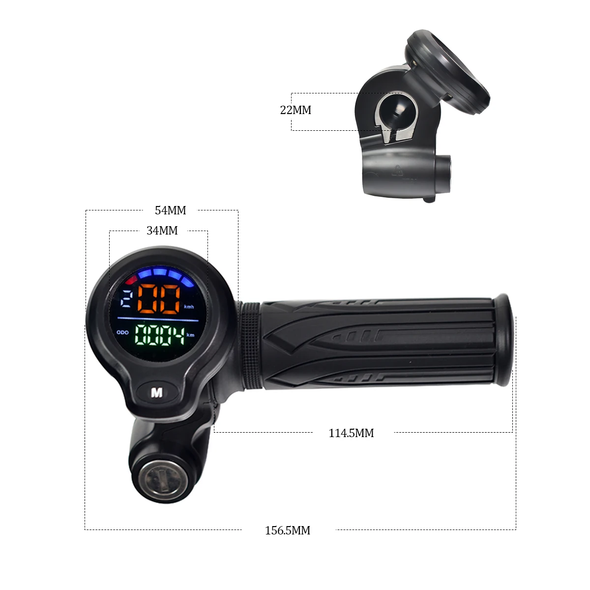 JRAHK bicicleta Scooter Eléctrico acelerador pantalla Ebike acelerador Monitor Digital para bicicleta 48v gatillo de Scooter Eléctrico