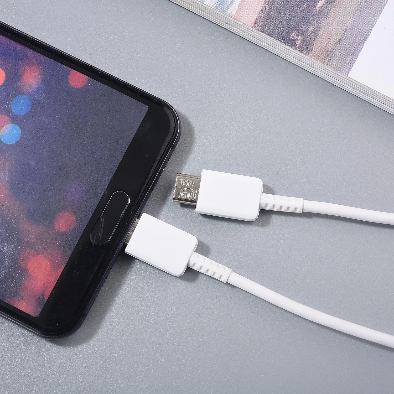 Samsung 25W 45W USB C a tipo C Cable para Galaxy S24 S23 S22 S21 S20 Note 20 Ultra Plus S20 S21 FE Cable de carga rápida