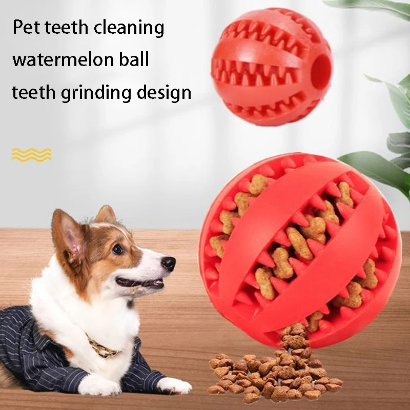 Juguetes de Goma Natural para Perros, Juguetes Masticables para Perros, Pelota para Limpieza de Dientes, Pelota Interactiva Extra Resistente y Elástica de 5 cm para Productos para Mascotas