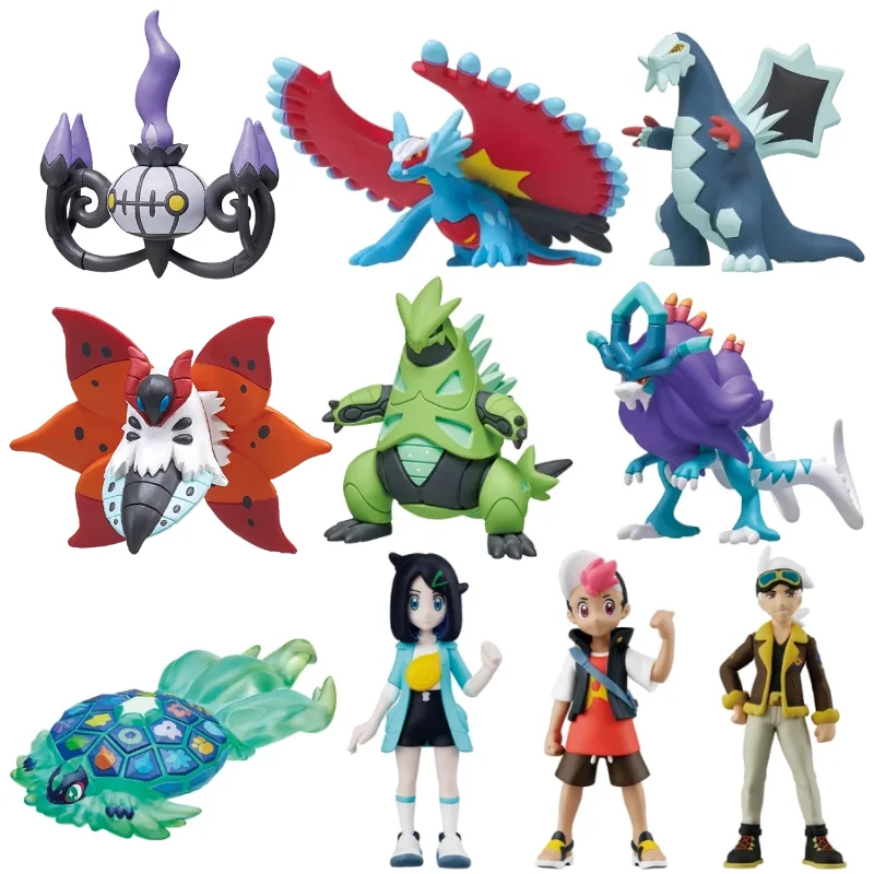 Las más nuevas figuras de Pokémon TOMY Skeledirge Meowscarada Quaquaval Charcadet Pokémon escarlata violeta Paldea región colección regalo