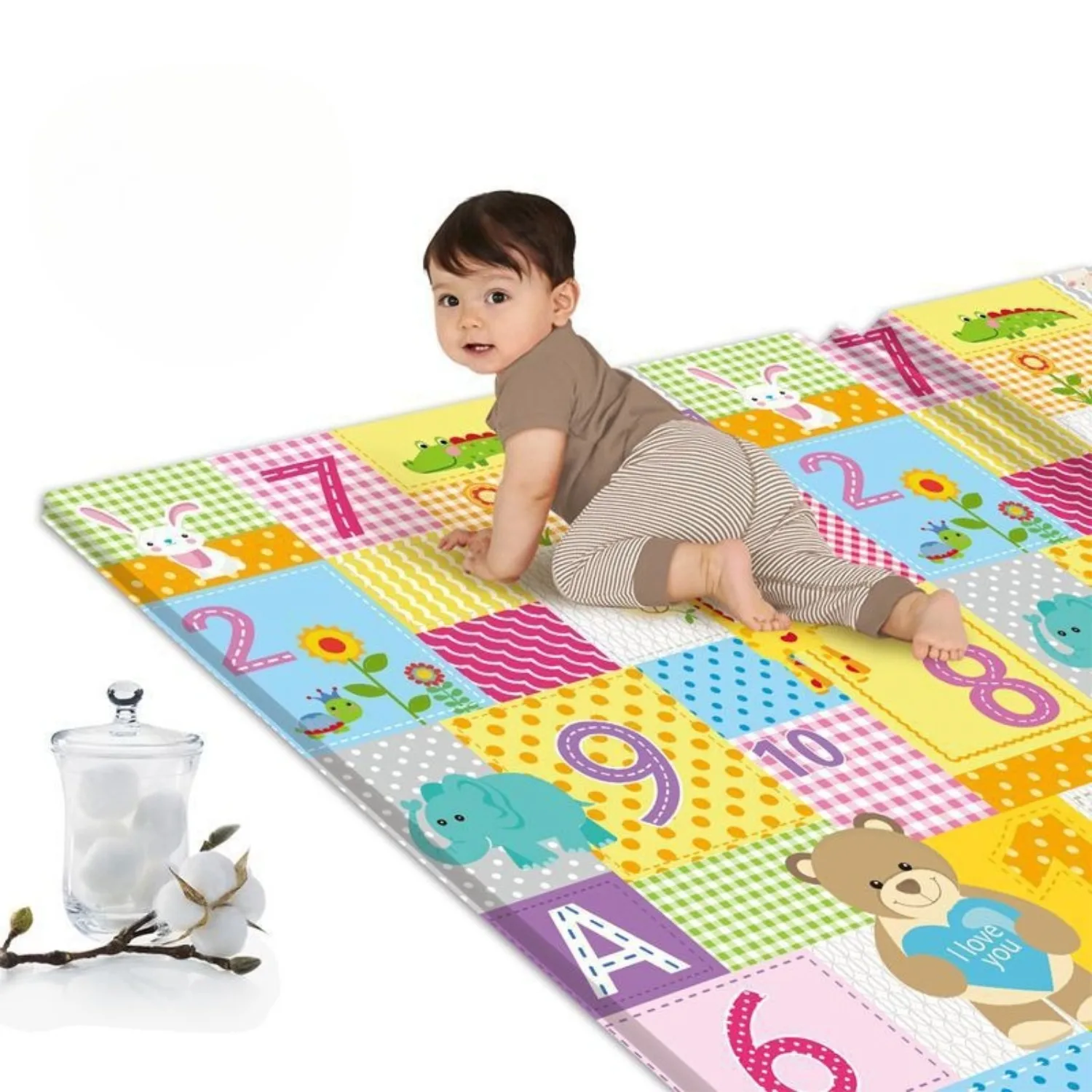 Alfombra grande plegable para juegos de bebés, alfombra protectora antideslizante con estampado de doble cara para actividades, estera de juguete educativo para niños, oferta especial