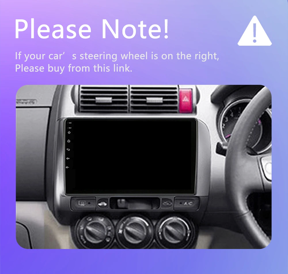 Radio estéreo de coche Android 2Din para Honda Fit Jazz City 2001-2008 reproductor Multimedia navegación GPS Carplay Auto sin DVD con pantalla