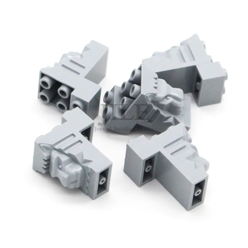 10 Uds. MOC 30274 bloques de construcción 2x3x3 cabeza de león ciudad pared vista de la calle decoración Compatible con juguetes de marcas para niños