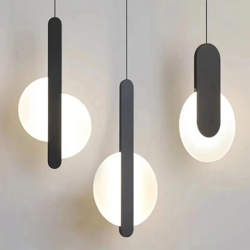 Luces colgantes LED, lámpara colgante moderna, candelabros, iluminación interior, decoración del hogar para sala de estar, dormitorio, lámpara de noche