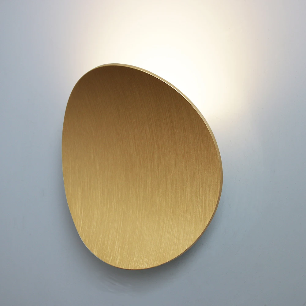 Lámparas de pared LED para interiores, lámpara de pared de aluminio Simple moderna, iluminación para dormitorio y sala de estar, lámpara de pared dorada blanca y negra, accesorio de iluminación