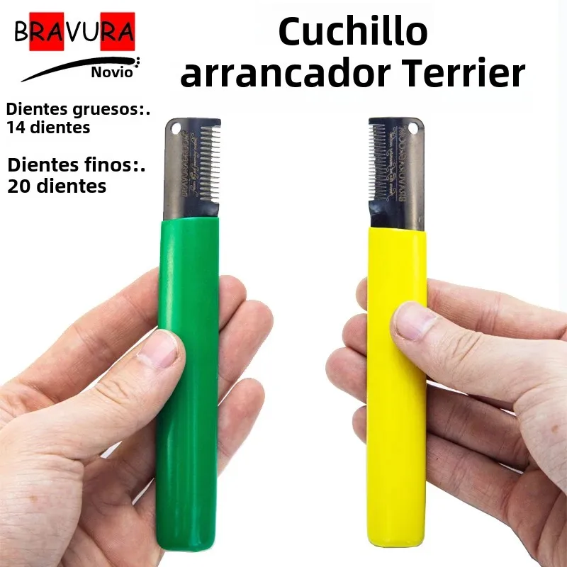 Peluquero para mascotas de alta calidad, accesorios para perros, peine para Terrier, cuchillo para desplumar, herramienta de extracción de pelo de acero, suministros de belleza para perros