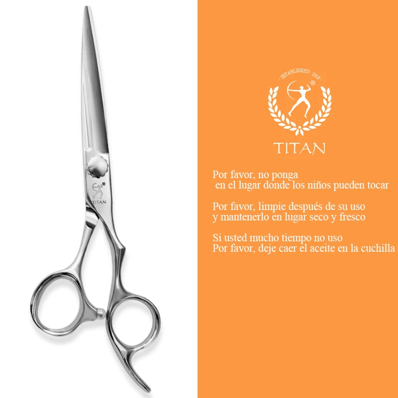 Titan Barber Hair ATS314 tijeras profesionales de acero japonés para peluqueros y peluqueros