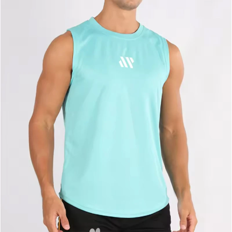 Novedad de verano, chaleco de gimnasio para hombre, camiseta sin mangas para culturismo, camiseta deportiva de malla de secado rápido, camiseta sin mangas para correr, ropa para hombre