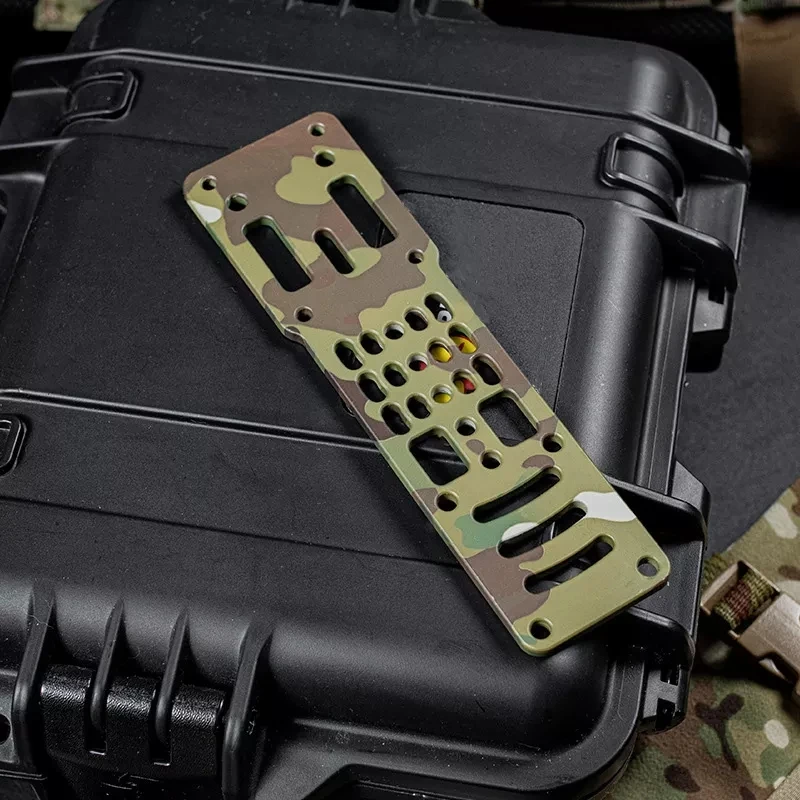 Adaptador de funda de pistola Modular de Metal para caza, banda de pierna caída de plataforma QLS, adaptador de liberación rápida ajustable de 3 orificios
