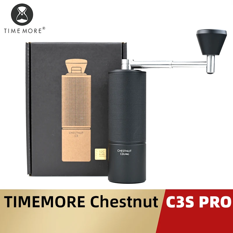 TIMEMORE-molinillo de café Manual Chestnut C3S Pro / C3ESP Pro con manivela plegable, rebaba S2C en el interior, molinillo de Espresso Manual portátil
