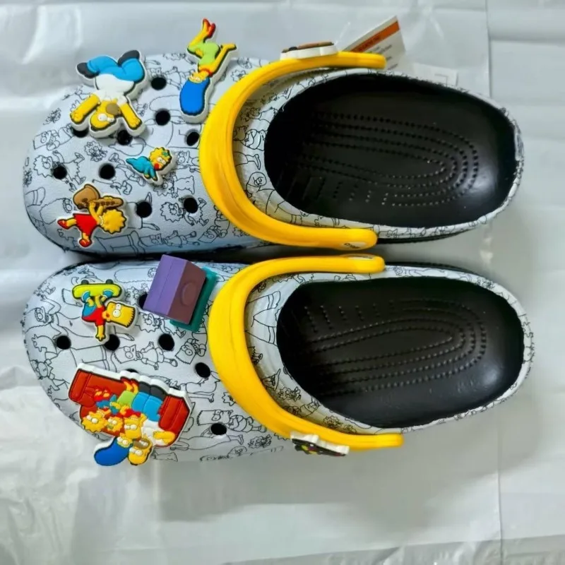 Sandalias de Verano de Anime y Dibujos Animados Los Simpson 2026, Sandalias de Playa Transpirables Antideslizantes para Padres e Hijos
