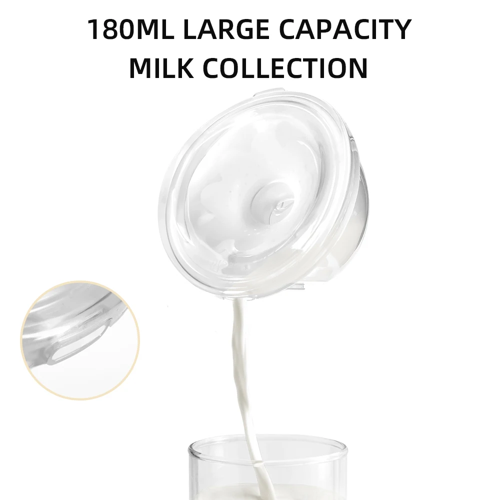 Extractor de leche eléctrico portátil, manos libres, con pantalla LED, anti-reflujo, recargable, herramienta para la lactancia materna.