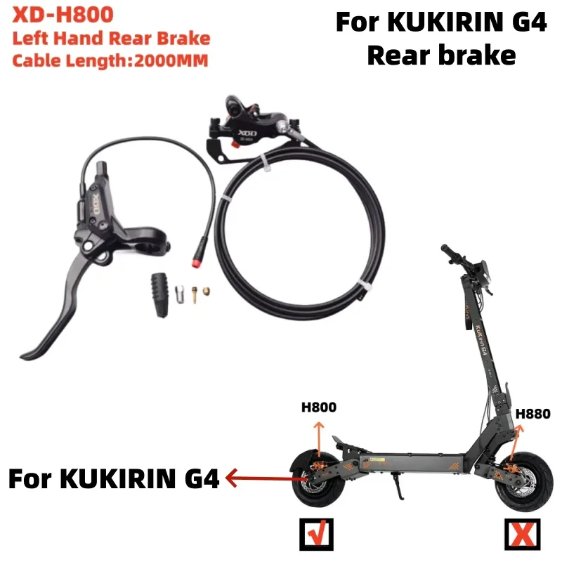 Freno para Scooter Eléctrico KUKIRIN, Conector de 2 Pines para KUKIRIN G2, G2 MAX, G2 Master, G3 PRO, G4, Repuesto para Freno Delantero o Trasero