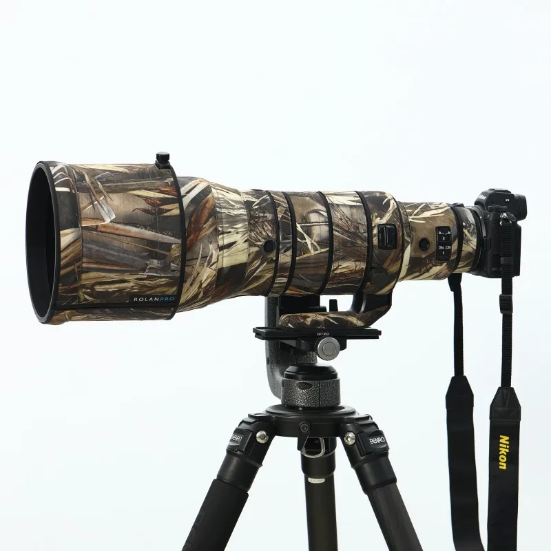 ROLANPRO-abrigo de camuflaje con lente impermeable para Nikon Z 400mm F2.8 TC VR S, funda protectora para lluvia, NIKKOR Z400 400 2,8 F/2,8