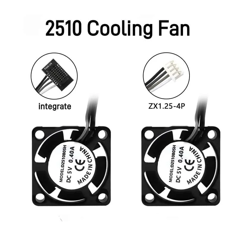 Ventilador 2510 para Bambu Lab X1/P1, Ventilador de Refrigeración con Cable, Ventilador de Enfriamiento Rápido para Impresora 3D Bambu X1C P1S P1P, Accesorios
