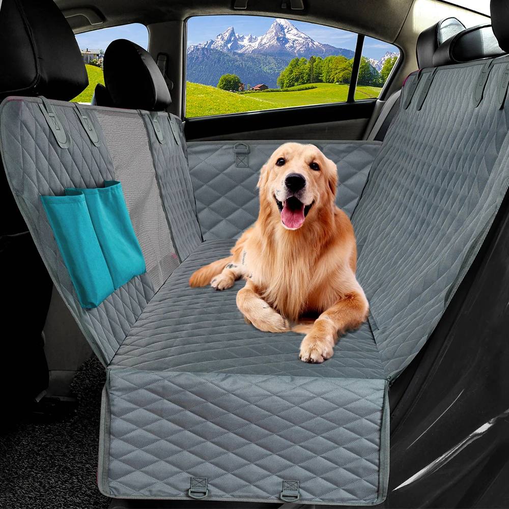 Portadores para perros impermeables traseros para mascotas, fundas para asiento de coche, esteras, Protector de hamaca con cinturón de seguridad para automóviles y SUV grandes, camiones
