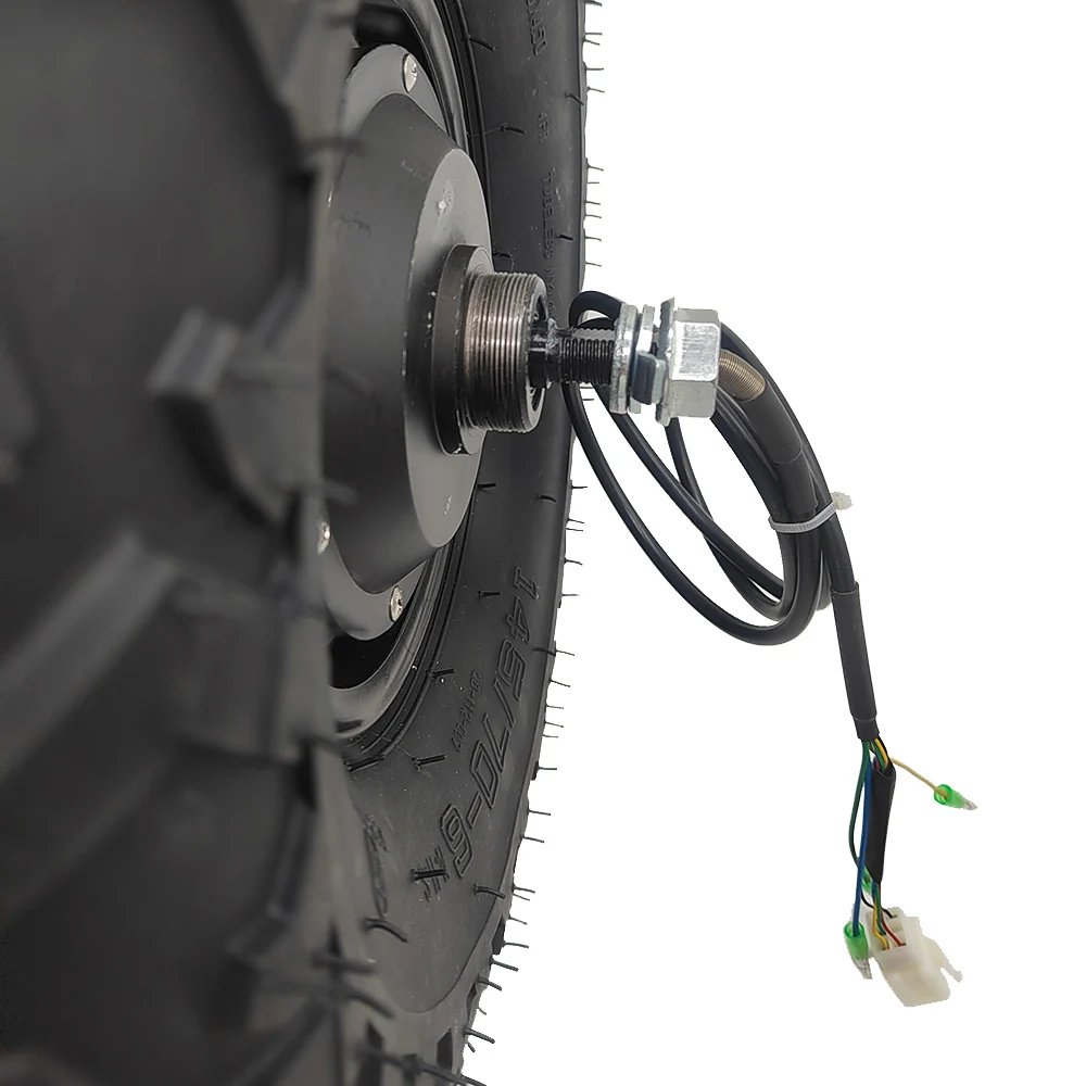 Kit de motor de cubo de carretilla eléctrica 24V 36V 48V 350W 500W rueda de neumático rugoso todoterreno todo terreno 14,5"