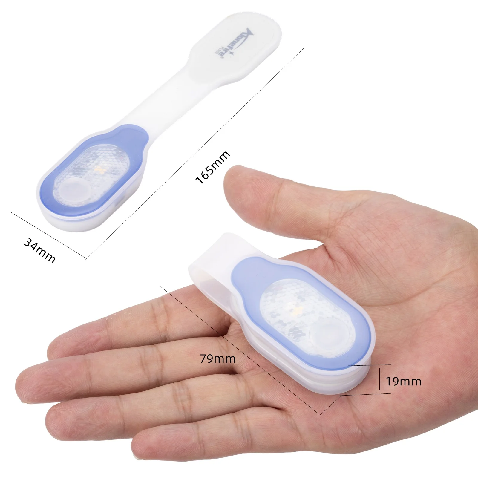 Carga USB seguridad silicona suave correr trabajo al aire libre niño lámpara correa senderismo perro Camping médico enfermera comprobar luz blanca cálida