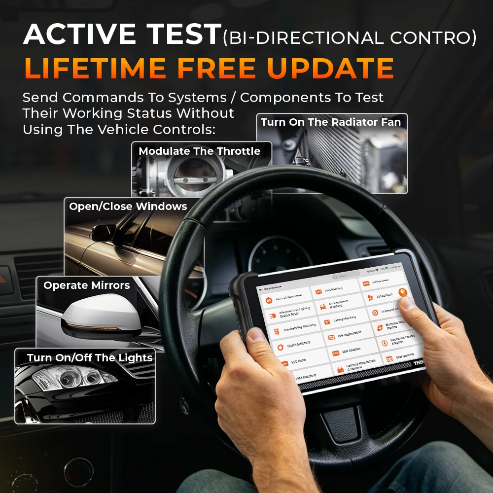 THINKCAR THINKSCAN 689BT PRO Programador de llaves con TKEY 101 Herramienta de diagnóstico automotriz con topología J2534 Escáner OBD2 bidireccional para automóviles Codificación de ECU CANFD DOIP 35 Reinicios Vida úti