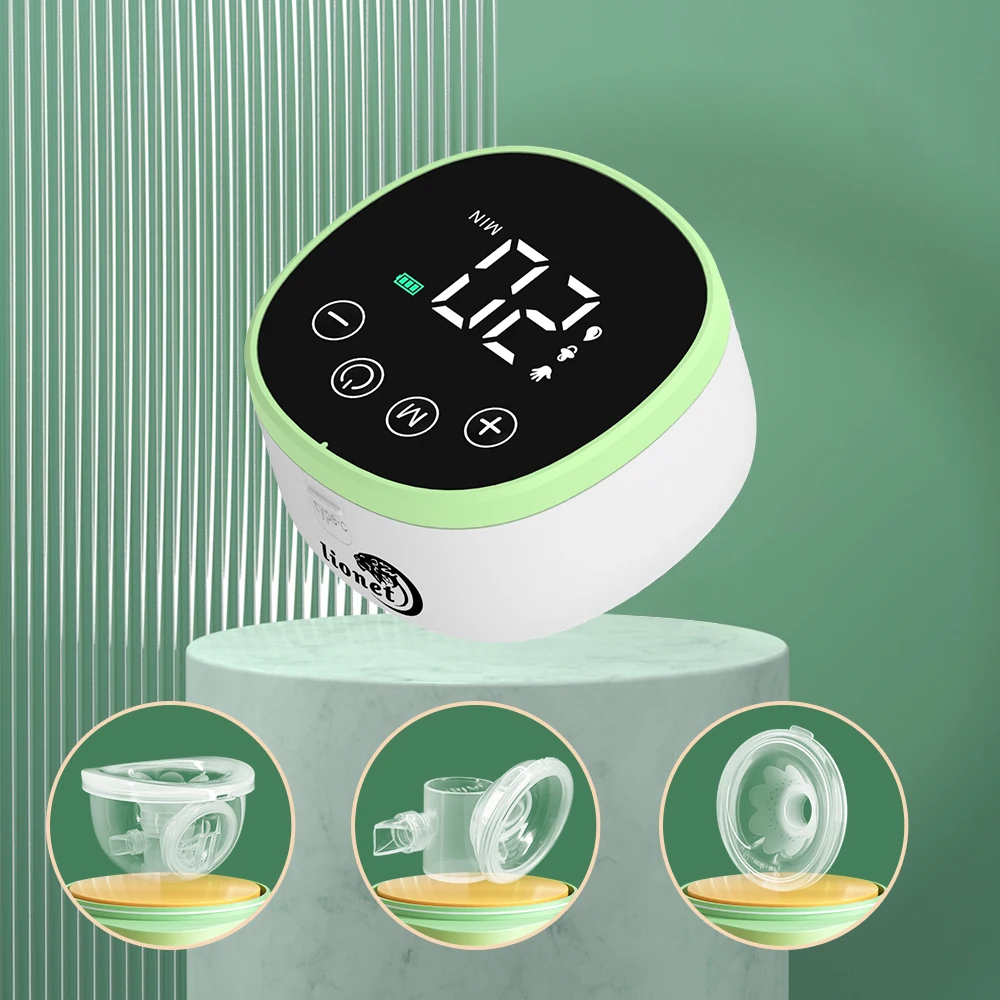 Extractor de leche eléctrico portátil, manos libres, con pantalla LED, anti-reflujo, recargable, herramienta para la lactancia materna.