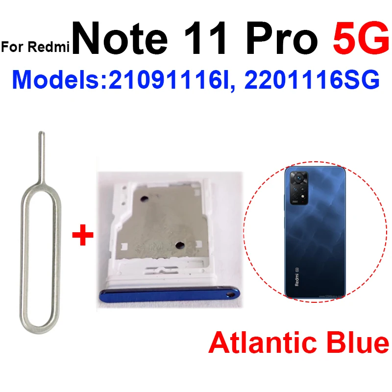 Bandeja de tarjeta Sim para Xiaomi Redmi Note 11 11S 11 Pro 4G 5G soporte de ranura para tarjeta SIM adaptador de tarjeta reemplazo del lector