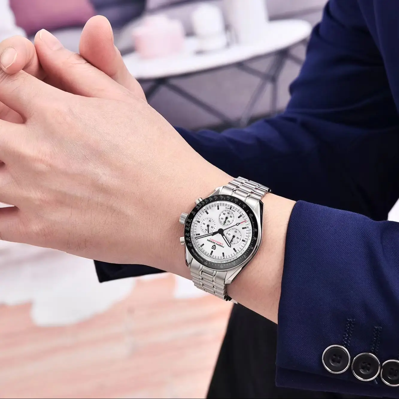 PAGANI DESIGN 2026 Nuevo V5 PD1701 Relojes para Hombre Reloj de Cuarzo de Lujo Cronógrafo Deportivo para Hombre Cristal de Zafiro AR Resistente al Agua 100M