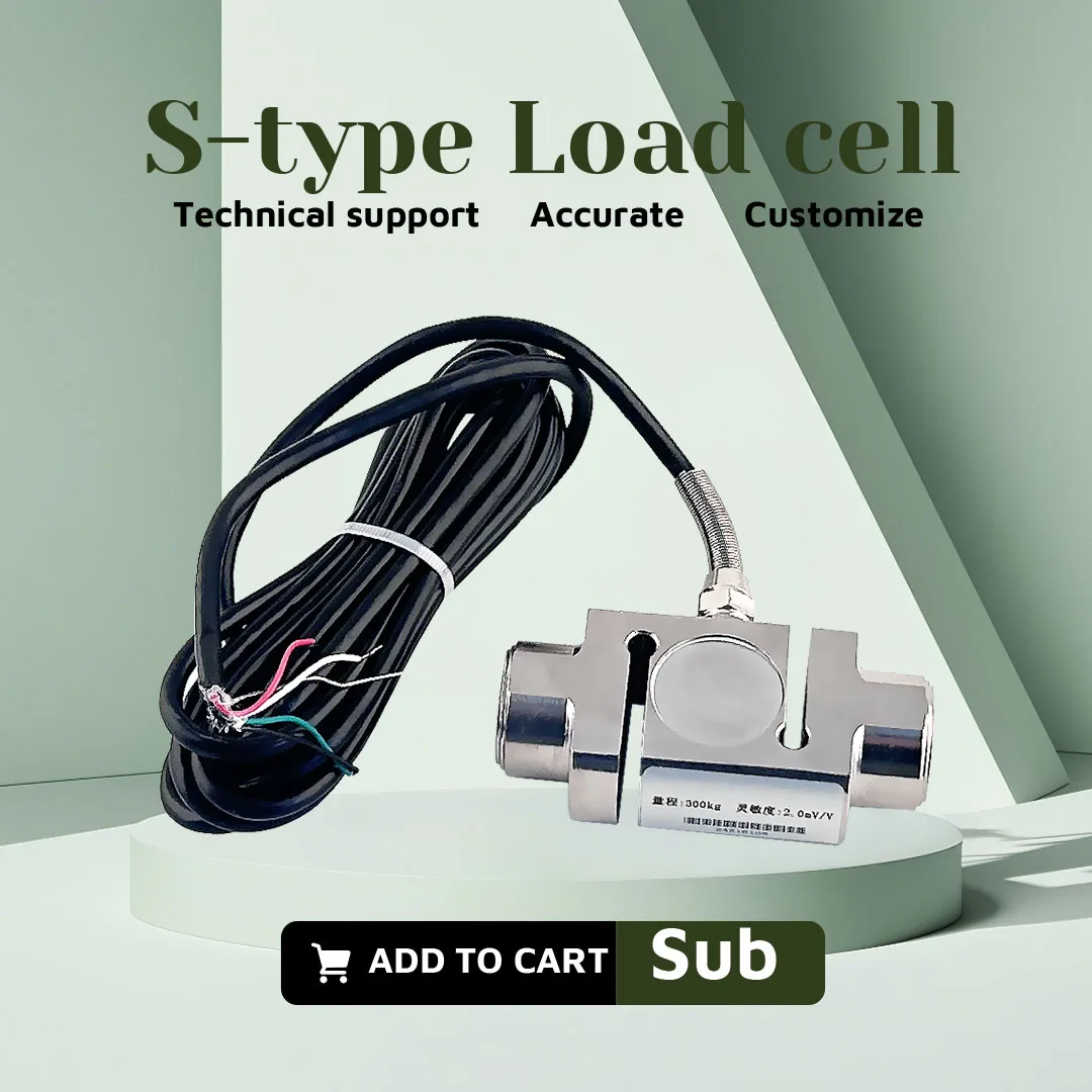 BENGBUZZYQ Célula de carga tipo S de columna, sensor de compresión de tensión de 50 kg ~ 100 t, acero inoxidable, IP66, sensor de peso industrial