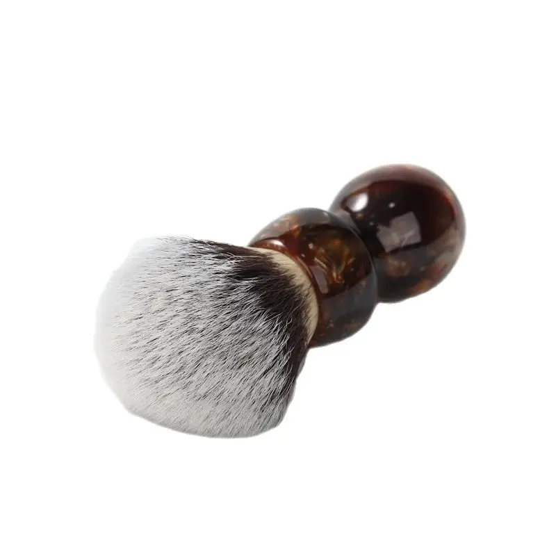 YAQI Caramel Cat's Whisker Pelo sintético Pincel de afeitar húmedo para hombre