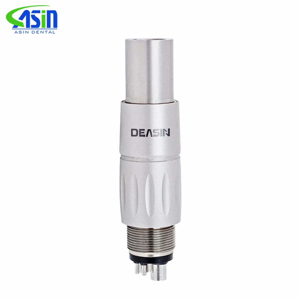 Compatible NS * Acoplador rápido Dental 2/4/6 orificios Acoplador rápido de fibra óptica Acoplamiento giratorio con LED