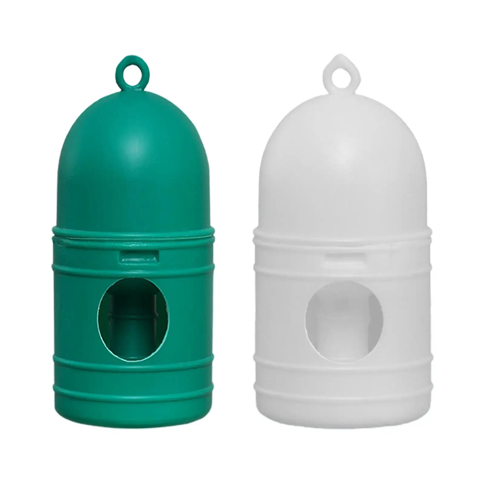 Dispensador de agua para loros con mango, bebedero para palomas de cría, bebedero automático para pájaros, periquito, patos, pollitos, jaula para aves de corral