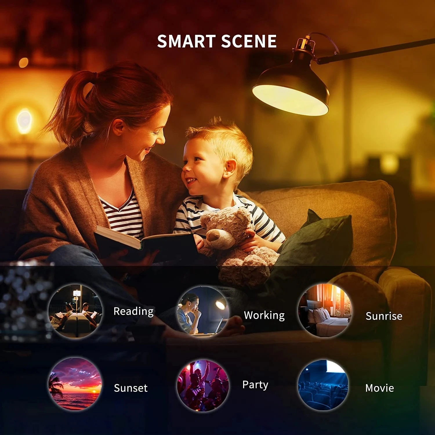 Yeelight bombilla LED inteligente W3 E26 Color/luz ambiental blanca Wifi Control de voz 1700K ~ 6500K para Mi Home Alexa Google SmartThings