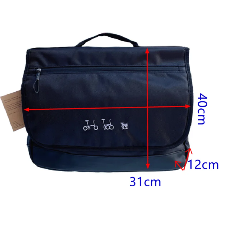 Bolsas y alforjas para bicicleta, uso para Brompton Birdy BYA412, bolsa de almacenamiento frontal plegable para bicicleta, bolso con bolsas, cubierta impermeable para montaje