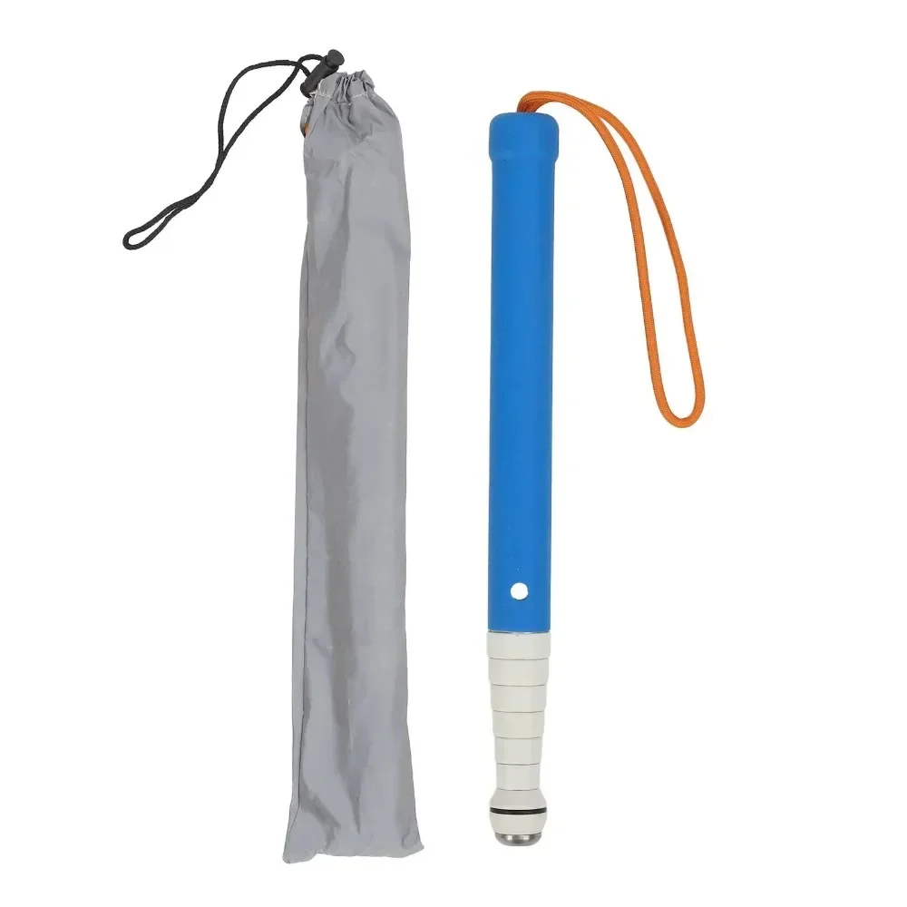 Bastón para caminar ciego plegable, bastón ciego reflectante de aleación de titanio, fácil agarre, ligero y resistente para personas mayores con discapacidad de la visión