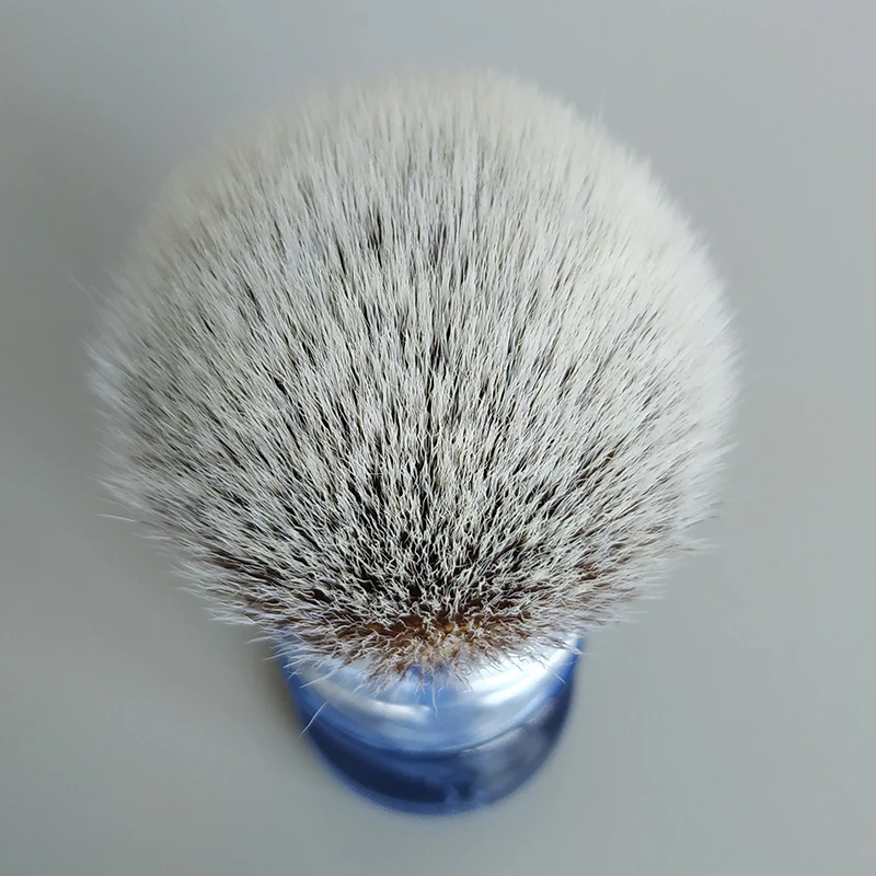 Brocha de Afeitar de Pelo Sintético Suave Dscosmetic Ice Blue A2S para Hombres, para Afeitar en Húmedo