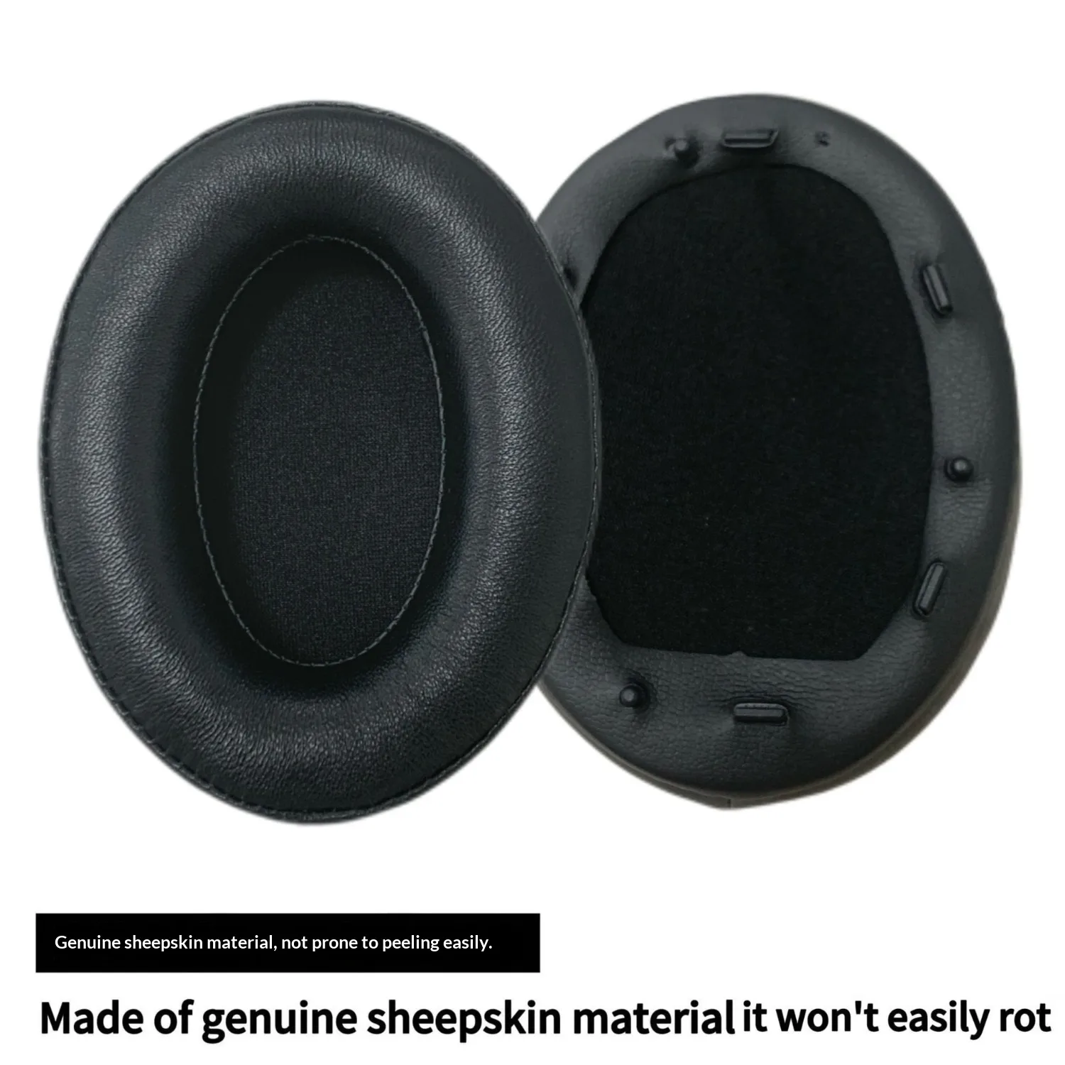Almohadillas de gel refrescante para auriculares Sony WH-1000XM3, almohadillas de malla transpirable, cojines de cuero de oveja y cuero proteico, diadema con clip.