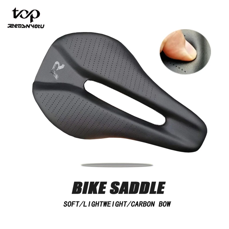 Nuevo Sillín de fibra de carbono para bicicleta de montaña, 128g, uso 3k T800, almohadillas de Material de carbono, cojines de cuero súper ligeros, asiento para bicicletas