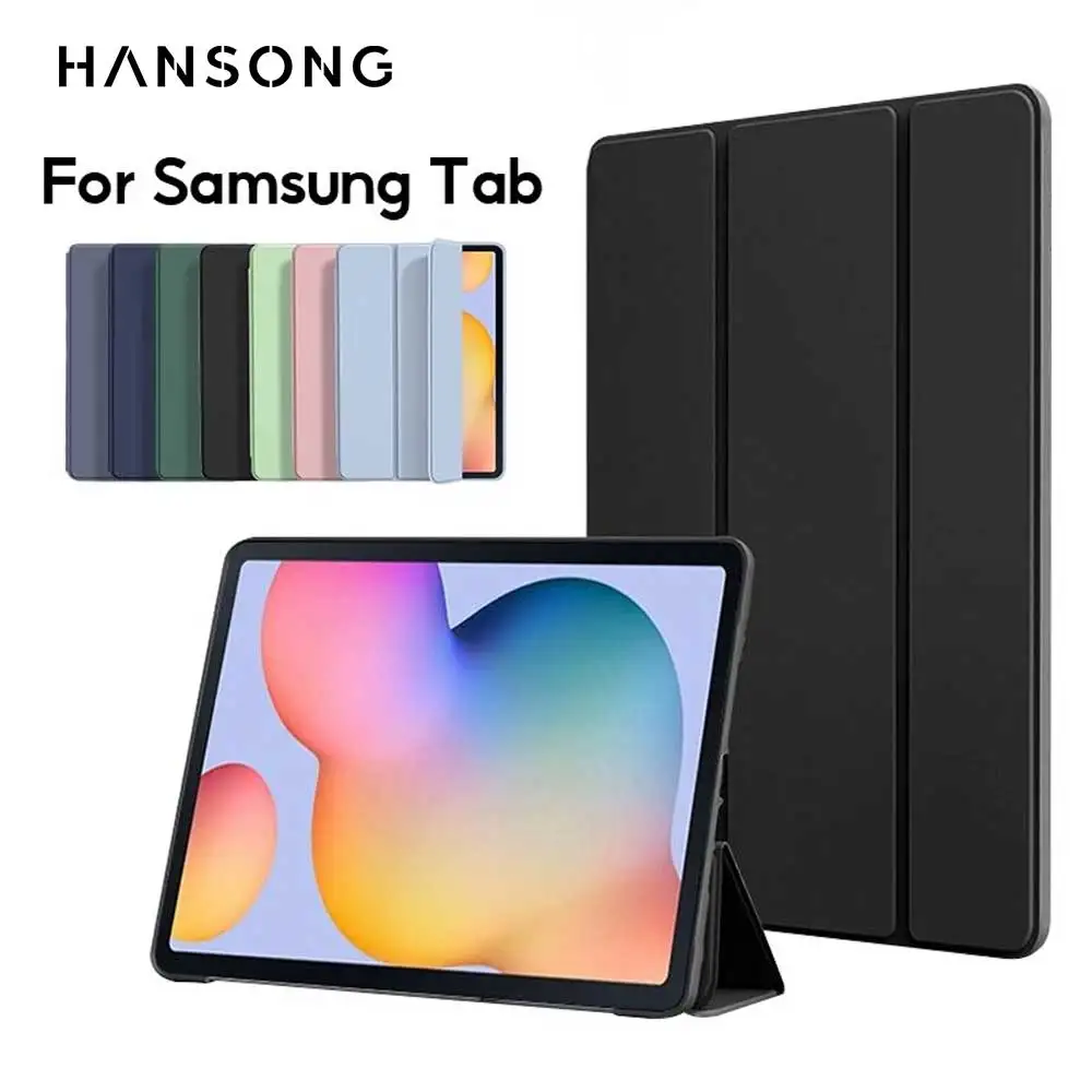 Funda para Tablet Samsung Galaxy, para A7 Lite, S6 Lite, Tab A9, A8, A7, S7, S8, S9 y Plus FE, con Función Inteligente de Activación/Suspensión Automática