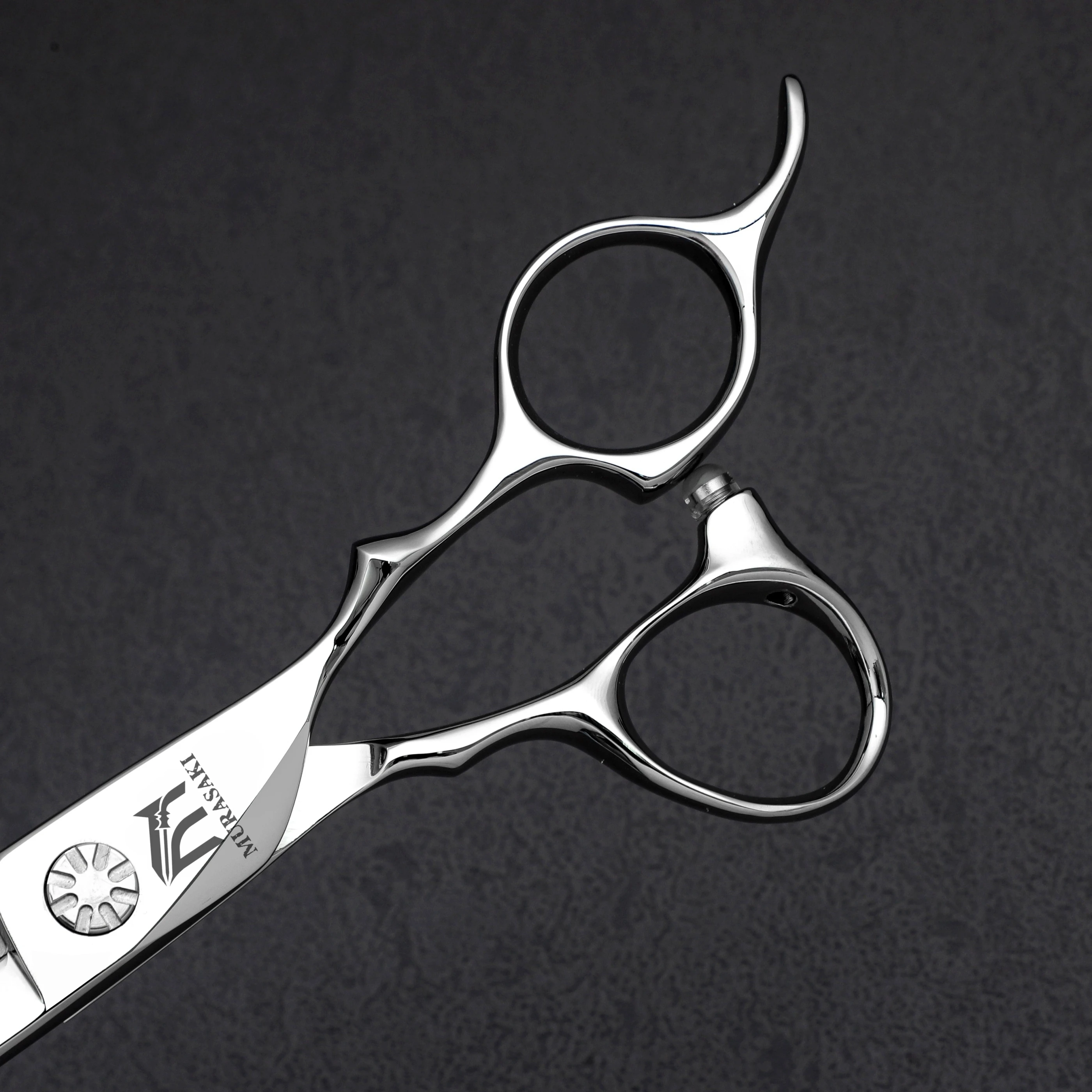 Tijeras de barbero profesionales, tijeras de entresacar de 6.0 pulgadas, acero Hitachi 440c, máquina para cortar el cabello, accesorios de barbero