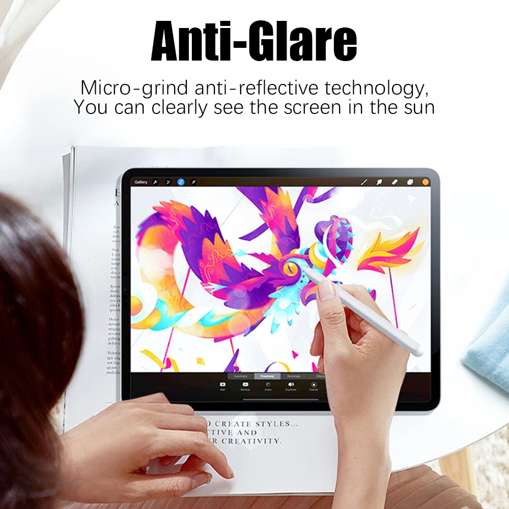2 protectores de pantalla de papel similar al film para iPad 11.ª generación A16, 10, 9, Pro 13 M4 M5, 12.9, iPad Air 11, 5, 4, M3, M2, Mini 7
