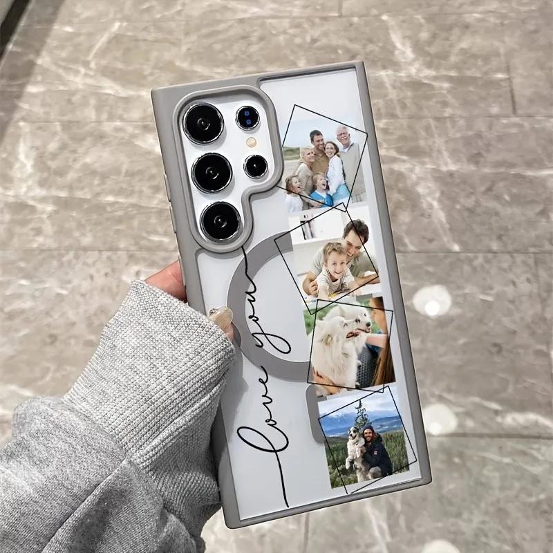Para Samsung Galaxy S25 S26 S23 S22 Ultra Plus S26Ultra S24+ Funda Rígida Magnética Personalizada DIY para Teléfono